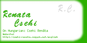 renata csehi business card